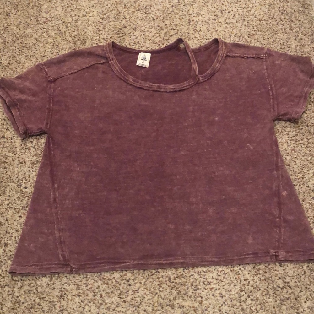 Faded purple, loose fit We the Free cold shoulder t-shirt